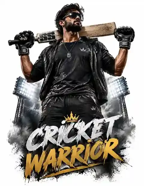 CRICKET-001 cricket T-shirt design