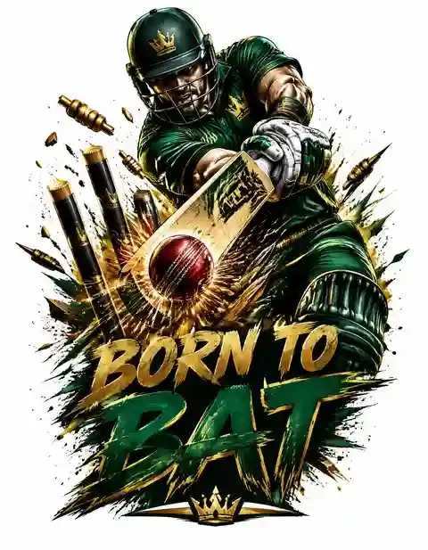 CRICKET-002 cricket T-shirt design