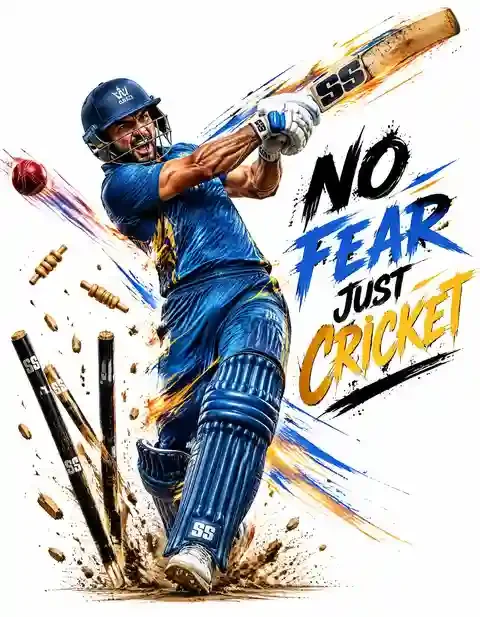 CRICKET-004 cricket T-shirt design