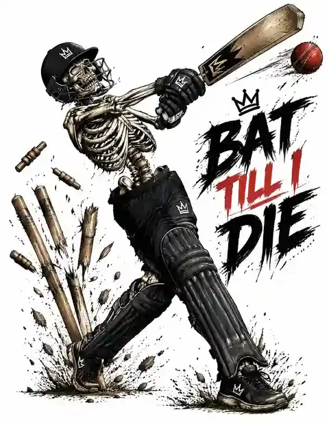 CRICKET-011 cricket T-shirt design