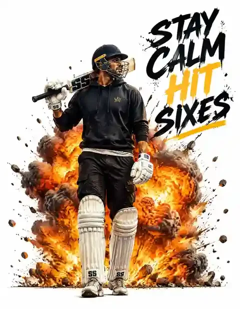 CRICKET-024 cricket T-shirt design
