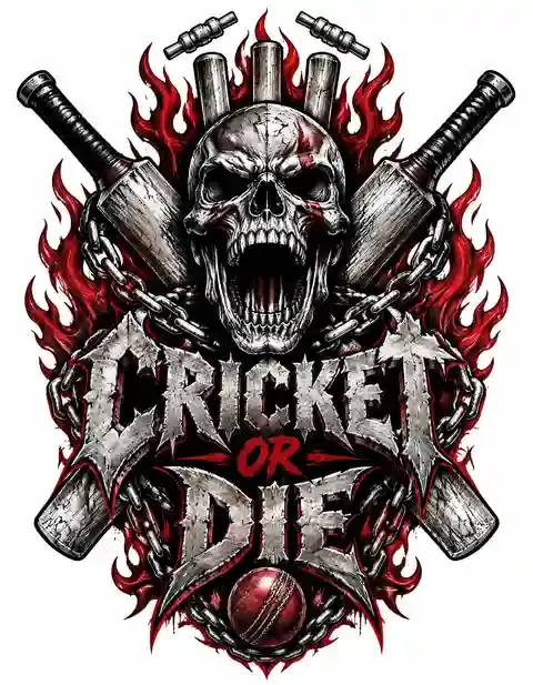 CRICKET-040 cricket T-shirt design